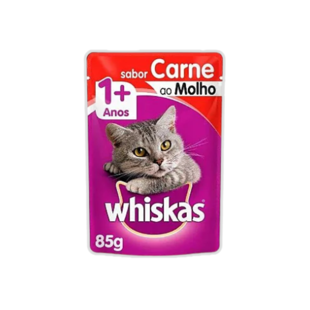 Kit 20und Whiskas Sache Para Gatos Carne Ao Molho 85g