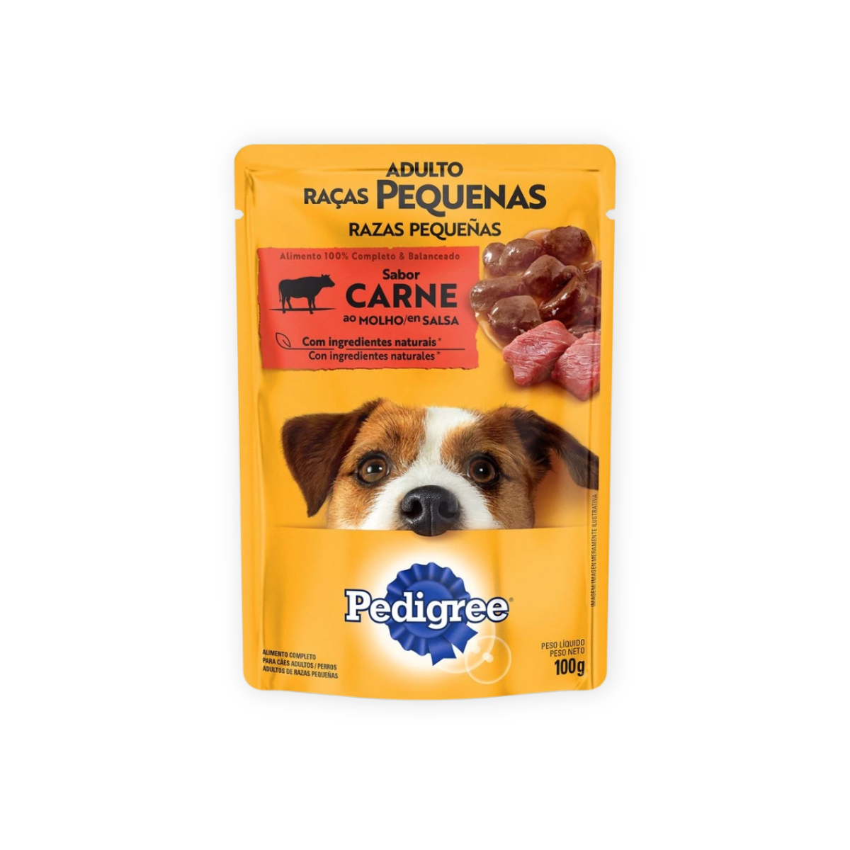 Kit 18und Sache Pedigree Carne Raças Pequenas 100g