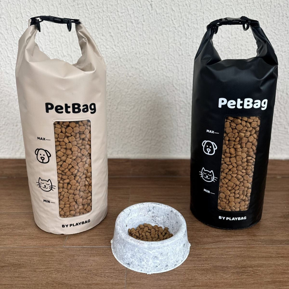Bolsa Porta Ração Impermeável Organizadora Vedação Roll Top Cães e Gatos