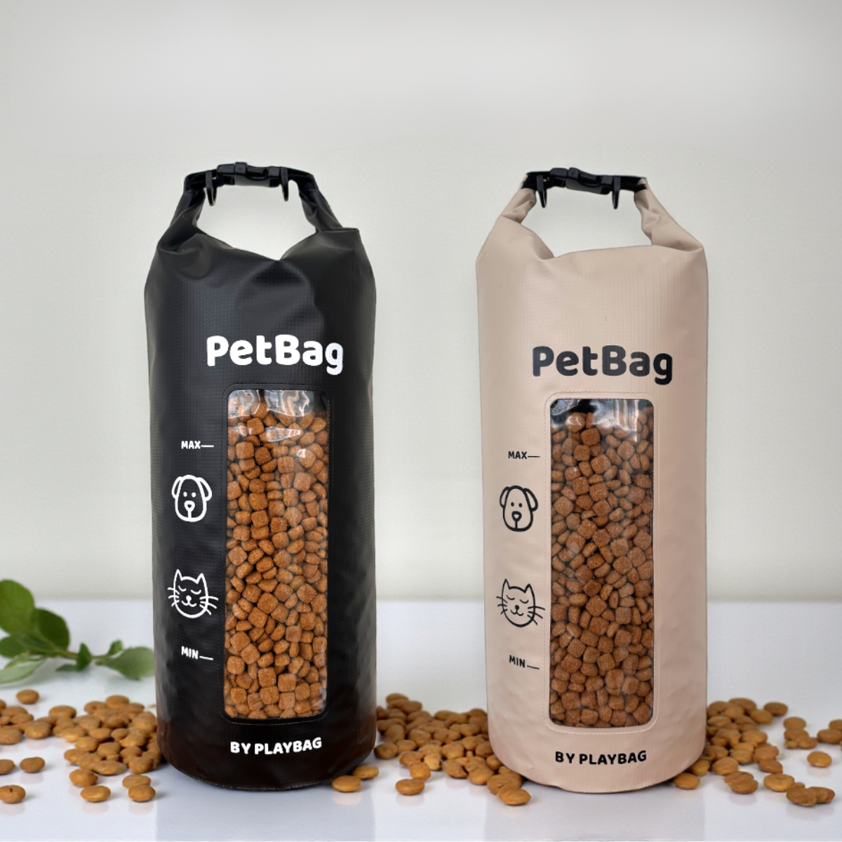 Bolsa Porta Ração Impermeável Organizadora Vedação Roll Top Cães e Gatos