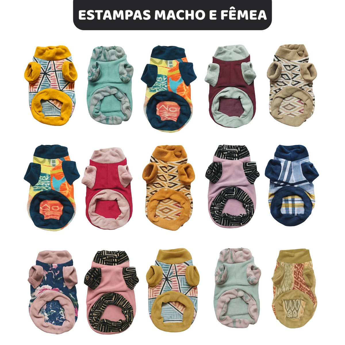 Roupinhas Inverno Para Cachorro Pet Pequeno Porte a Grande Porte Roupa 100% microfibra