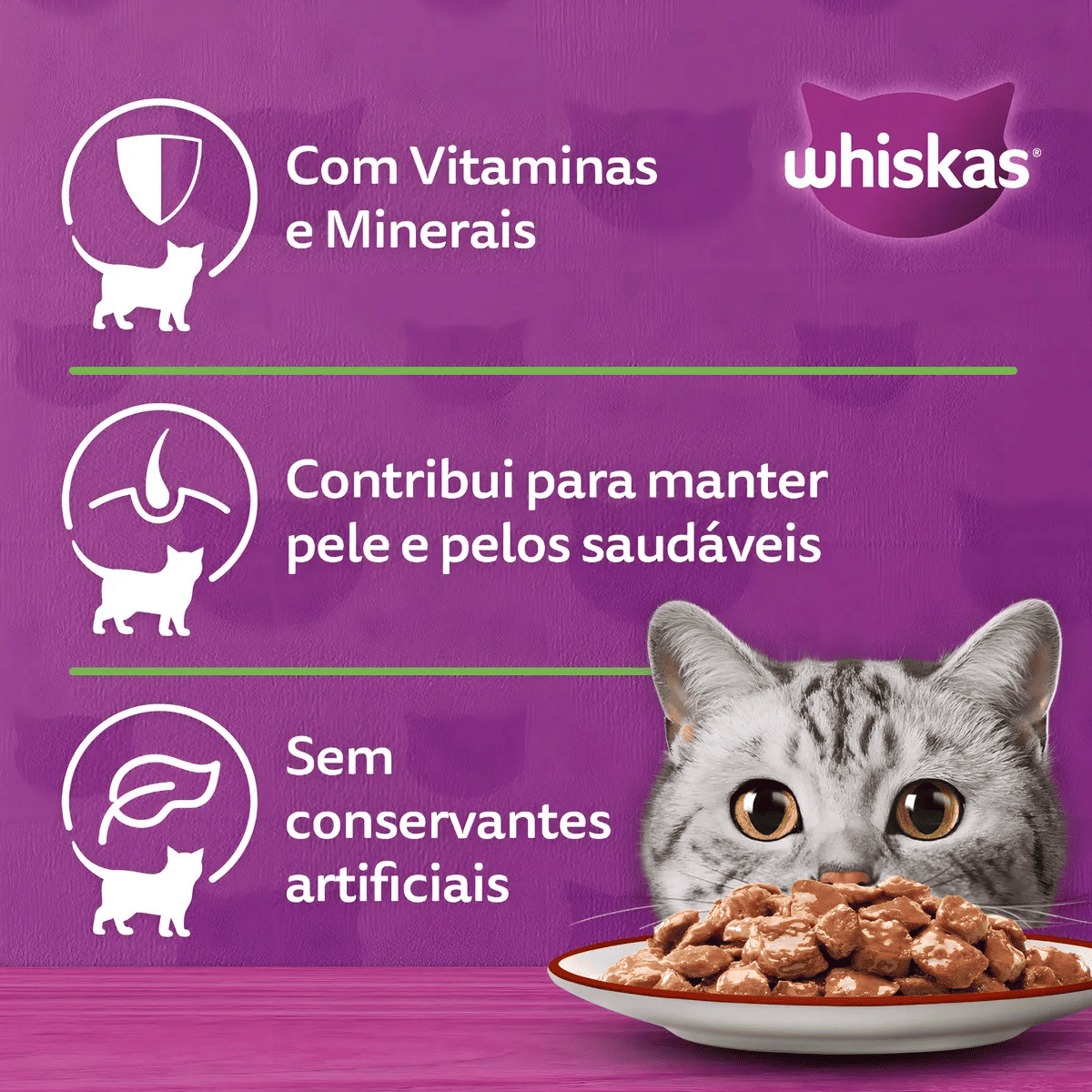 Kit 20und Whiskas Sache Para Gatos Frango Ao Molho 85g
