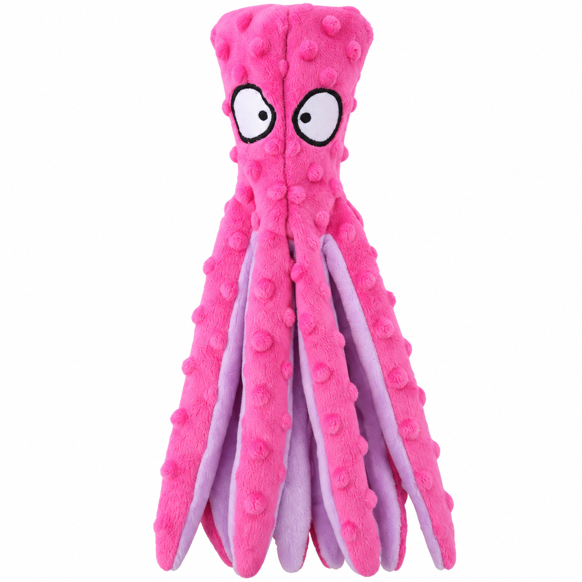 Brinquedo Polvo 8 Pernas de Pelúcia com Som para Cachorro - Roxo