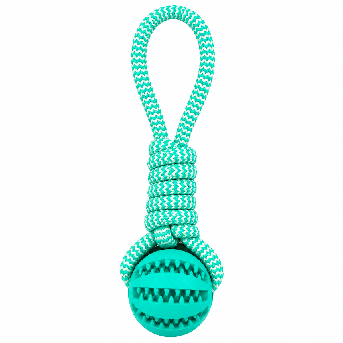 Brinquedo Pet Mordedor Corda Bolinha Interativo Cães Verde