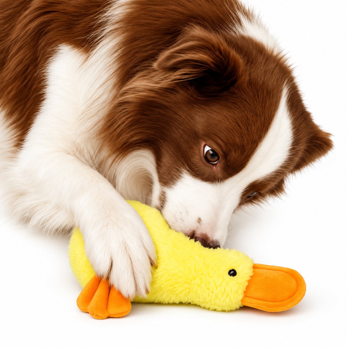 Kit 2 Brinquedo Para Cachorro Grande Pelúcia Mordedor Macaco + Pato com Apito