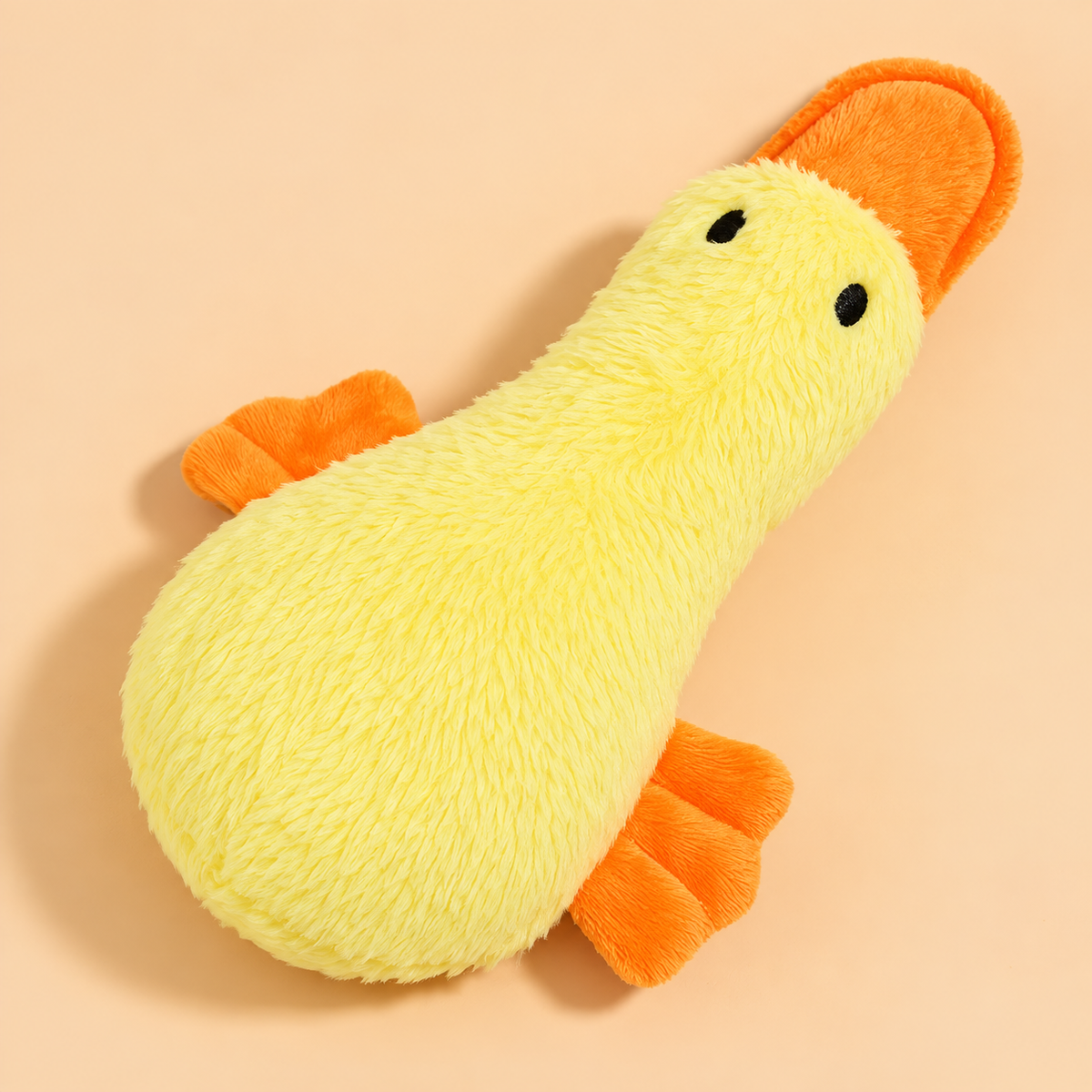 Brinquedo Pato De Pelúcia Interativo Sonoro para Cães