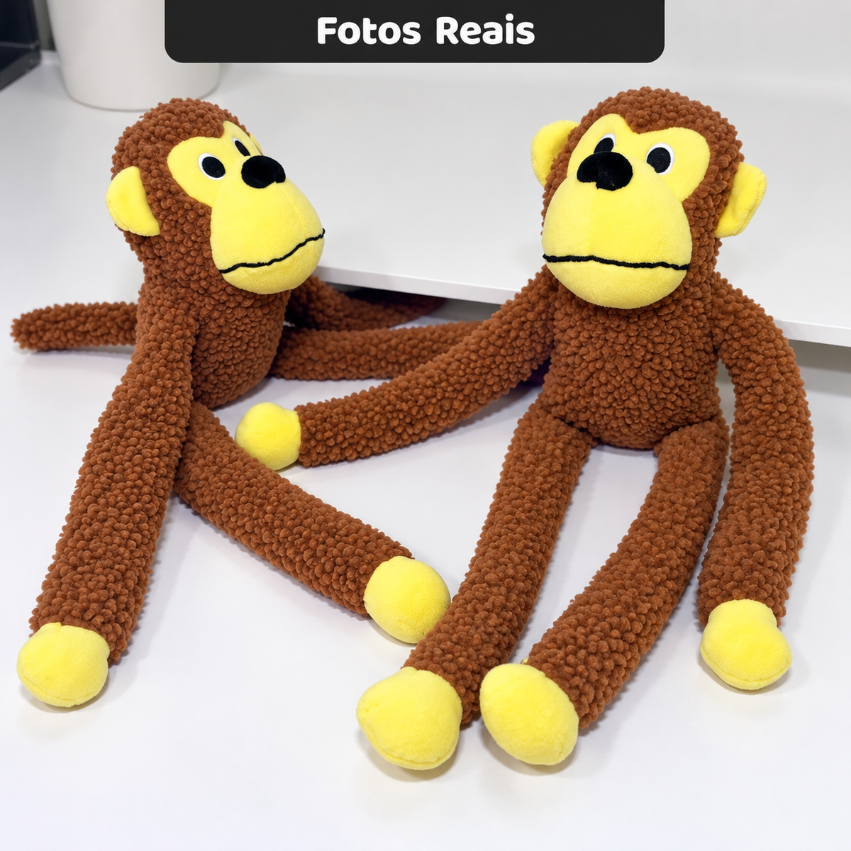 Brinquedo Pelúcia Pet Macaco Interativo para Cães