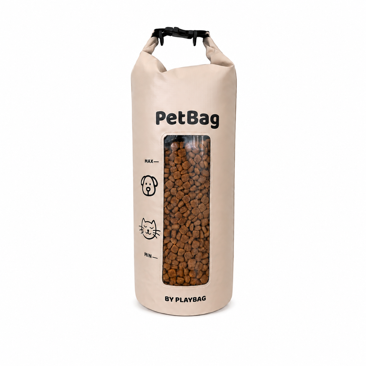 Bolsa Porta Ração Impermeável Organizadora Vedação Roll Top Cães e Gatos