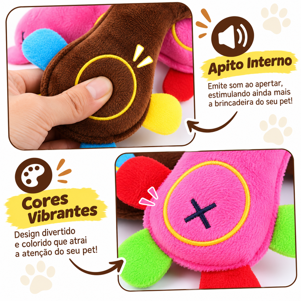 Brinquedo Bichinhos De Pelúcia Pet Para Cachorro Gato Pequeno Porte