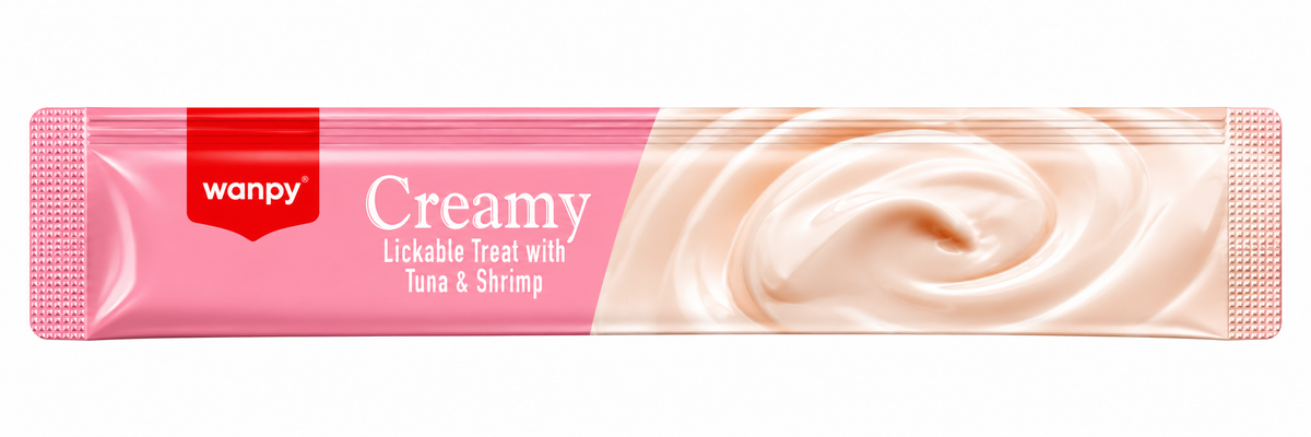 Pacote Wanpy Petiscos Truly Creamy P/ Gatos Atum e Salmão