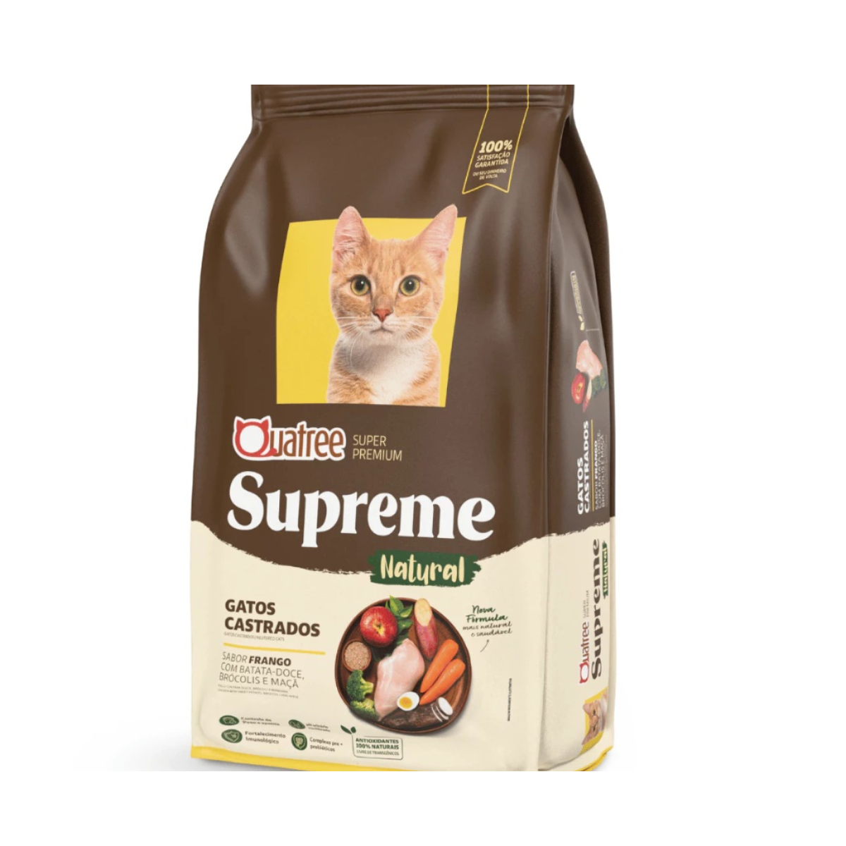 Ração Gatos Adultos Castrados Quatree Supreme Frango 10kg