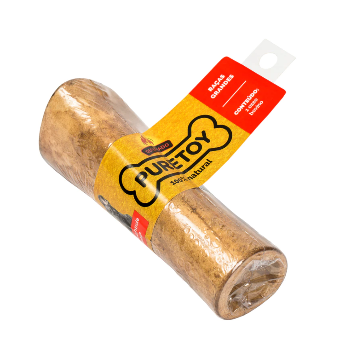 Mordedor para cachorro Natural Osso Bovino - Defumado Puretoy M/G