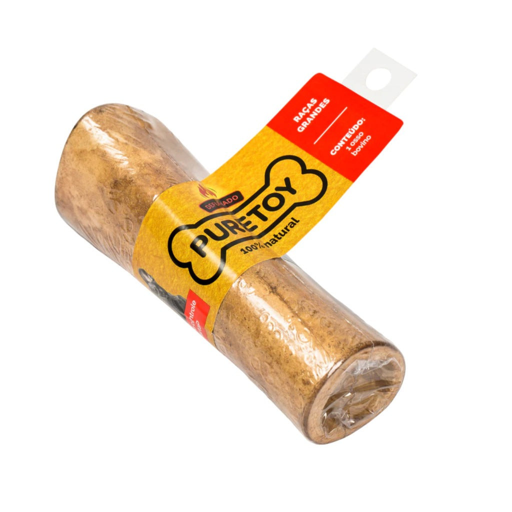 Kit Mordedores Naturais Para Cachorro Casco e Osso Bovino