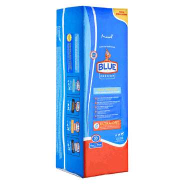 Tapete Higiênico para Cães Blue Premium 82x60cm 30 Unidades