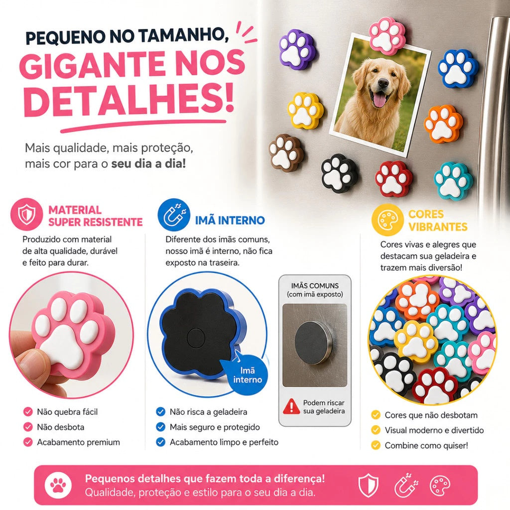 Imã de Geladeira e Decoração Pet Sortidas