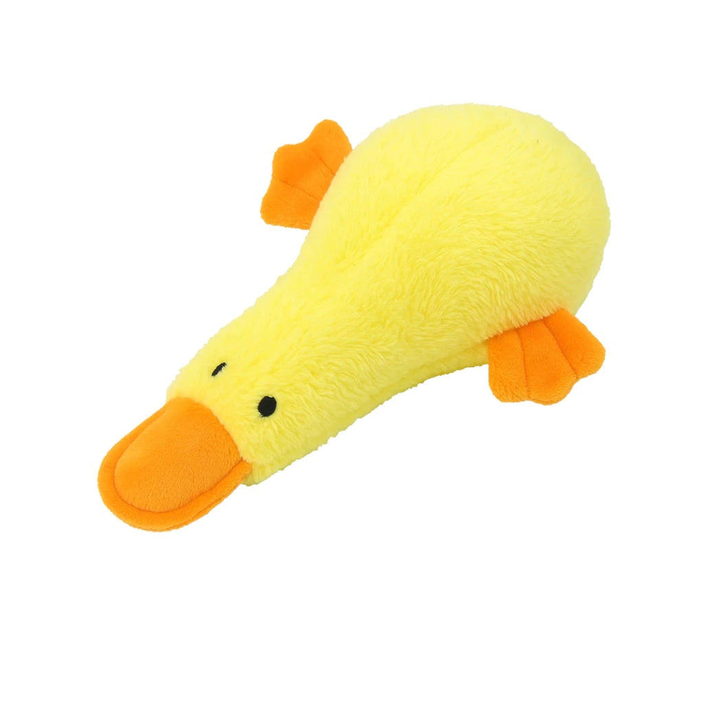 Kit 2 Brinquedo Para Cachorro Grande Pelúcia Mordedor Macaco + Pato com Apito
