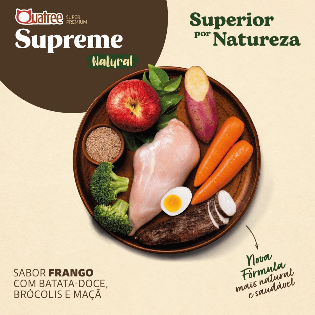 1kg Ração Gatos Adultos Castrados Quatree Supreme Frango