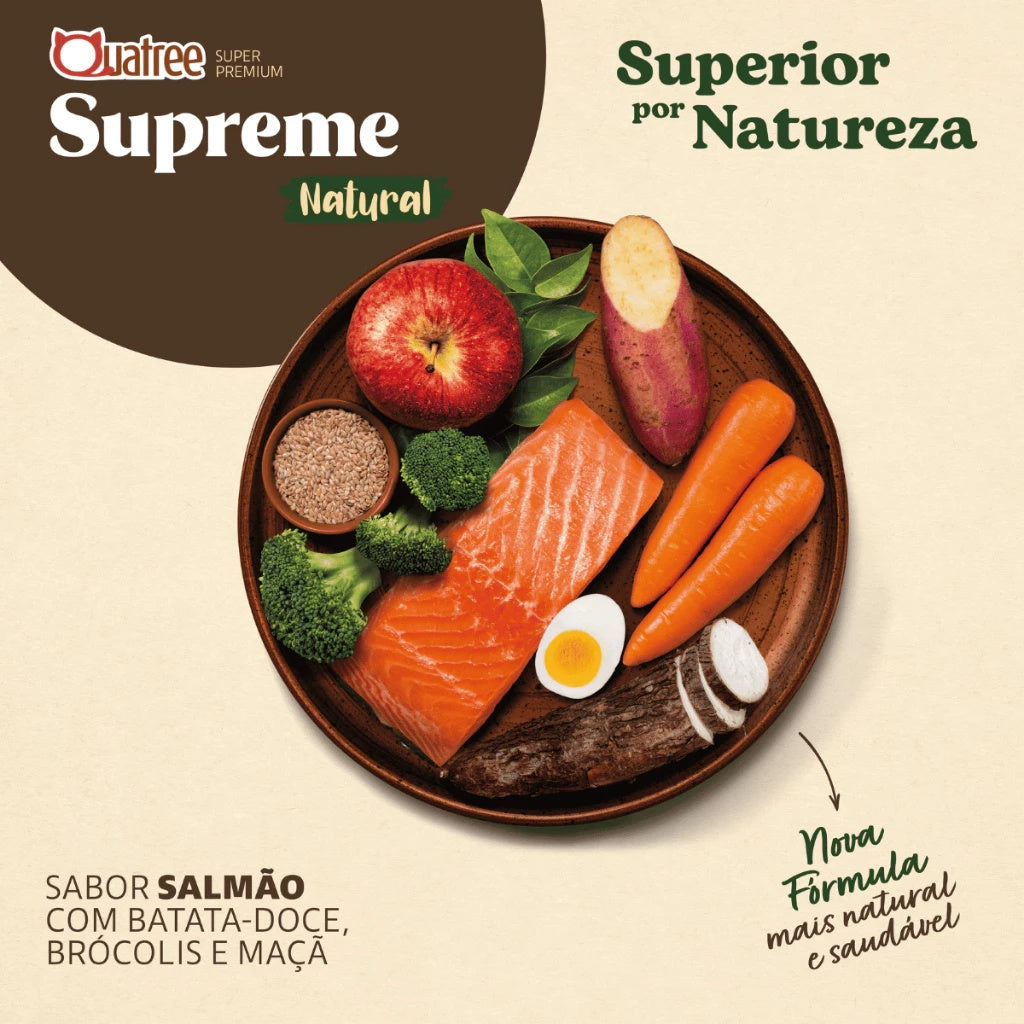 Ração Gatos Adultos Castrados Quatree Supreme Salmão 10kg